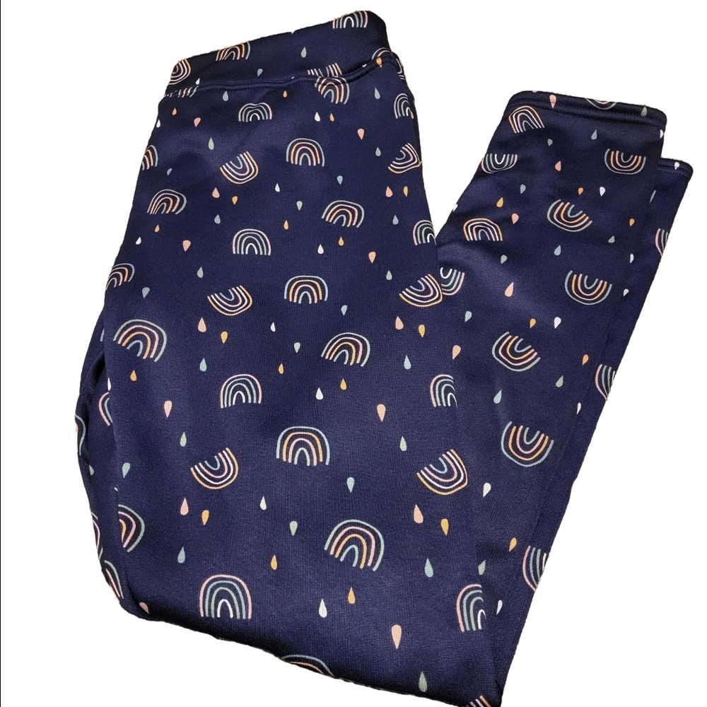 Colorful Rainbow Print Leggings size large